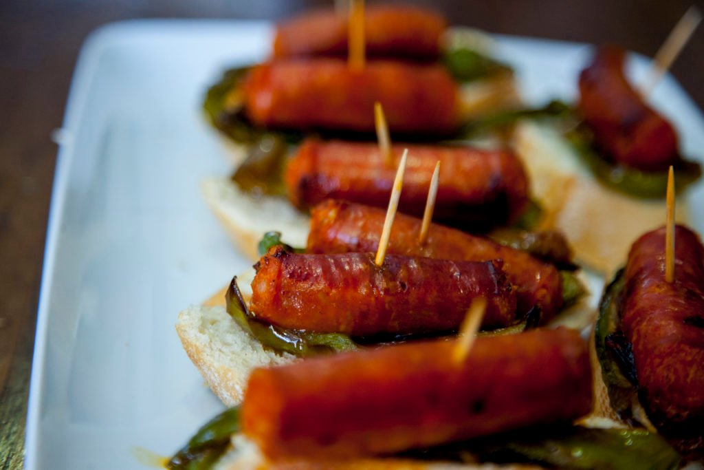 Pinchos de chorizo
